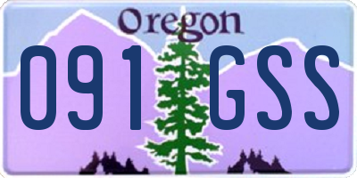 OR license plate 091GSS