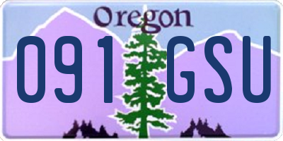 OR license plate 091GSU