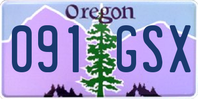OR license plate 091GSX