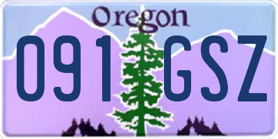 OR license plate 091GSZ