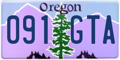 OR license plate 091GTA