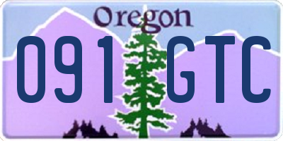 OR license plate 091GTC