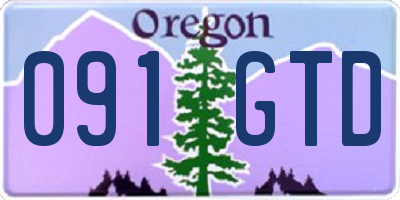 OR license plate 091GTD