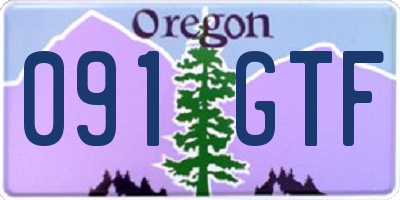OR license plate 091GTF