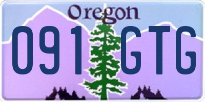 OR license plate 091GTG