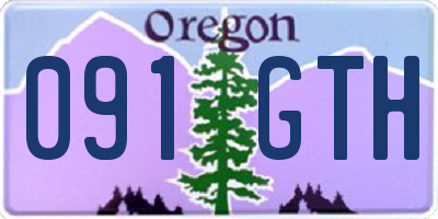 OR license plate 091GTH