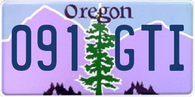 OR license plate 091GTI