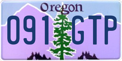 OR license plate 091GTP