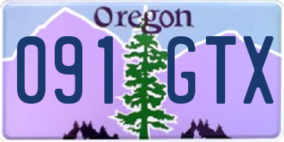 OR license plate 091GTX