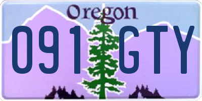 OR license plate 091GTY