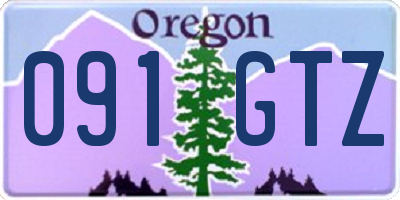 OR license plate 091GTZ