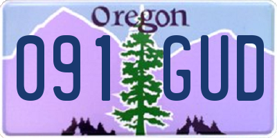 OR license plate 091GUD
