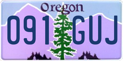 OR license plate 091GUJ