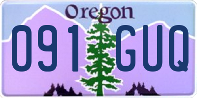 OR license plate 091GUQ