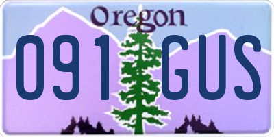 OR license plate 091GUS