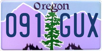OR license plate 091GUX