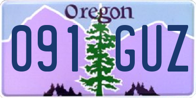 OR license plate 091GUZ
