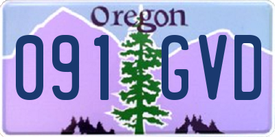 OR license plate 091GVD