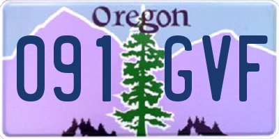 OR license plate 091GVF