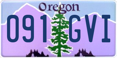 OR license plate 091GVI