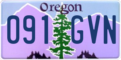 OR license plate 091GVN