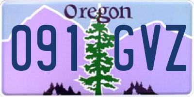 OR license plate 091GVZ