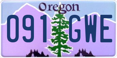 OR license plate 091GWE