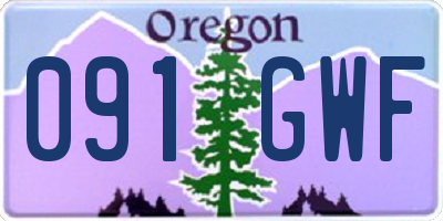 OR license plate 091GWF