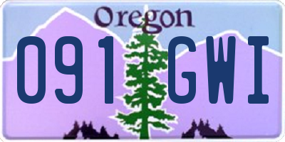 OR license plate 091GWI