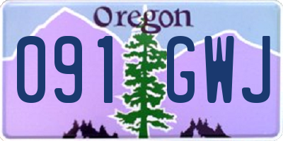 OR license plate 091GWJ