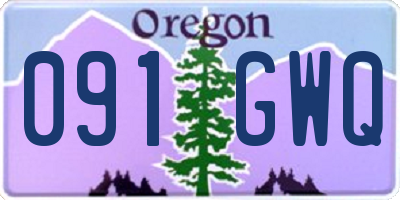 OR license plate 091GWQ