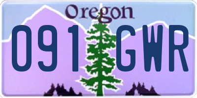 OR license plate 091GWR