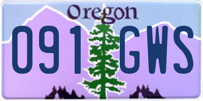 OR license plate 091GWS