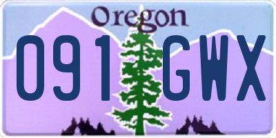 OR license plate 091GWX
