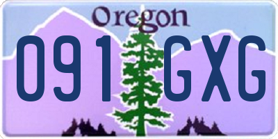 OR license plate 091GXG