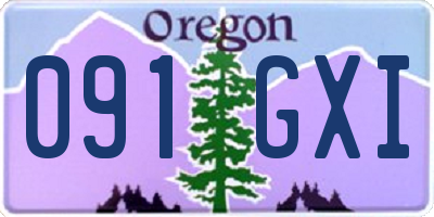 OR license plate 091GXI