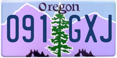 OR license plate 091GXJ