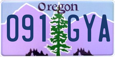OR license plate 091GYA