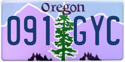 OR license plate 091GYC
