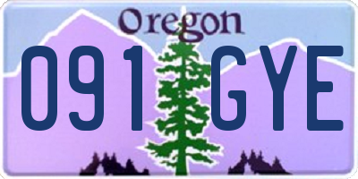 OR license plate 091GYE