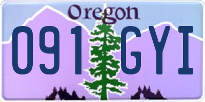 OR license plate 091GYI