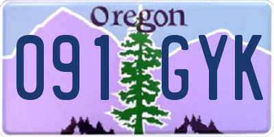 OR license plate 091GYK