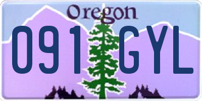 OR license plate 091GYL