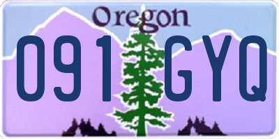 OR license plate 091GYQ
