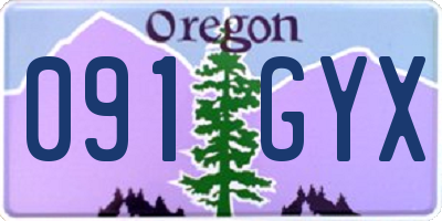 OR license plate 091GYX