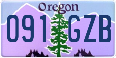 OR license plate 091GZB