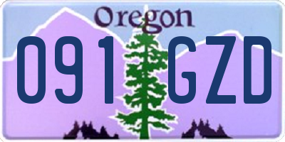 OR license plate 091GZD