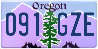OR license plate 091GZE