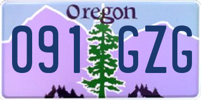 OR license plate 091GZG
