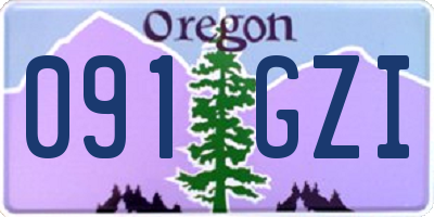 OR license plate 091GZI